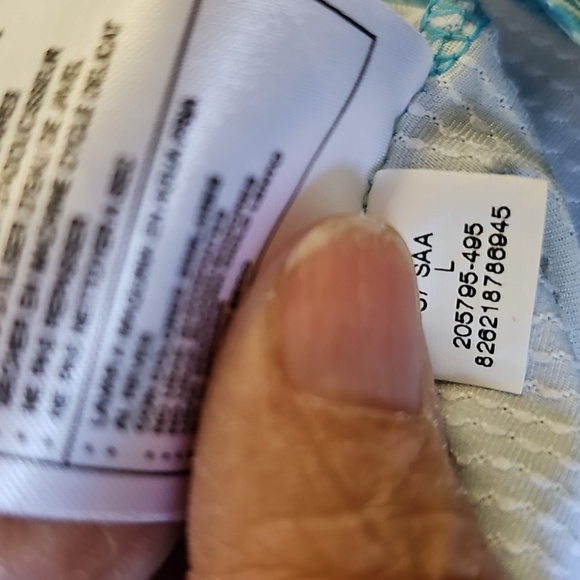 Nike‎ Golf Womens Blue and Purple Women's Top. Henley Neck. Size Large. - Picture 10 of 11